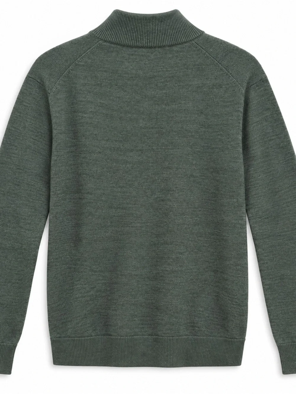 J. Crew Men’s Merino Wool Blend Quarter-Zip Sweater Olive M